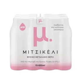 Mitsikeli Φυσικό Μεταλλικό Νερό 12x500ml