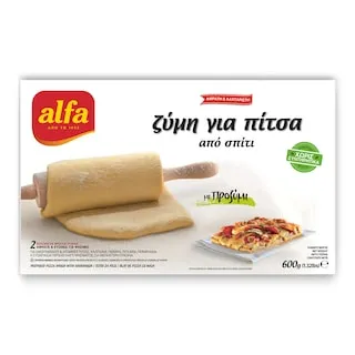 ALFA Φύλλο Κατεψυγμένο Πίτσας Από Σπίτι 600gr