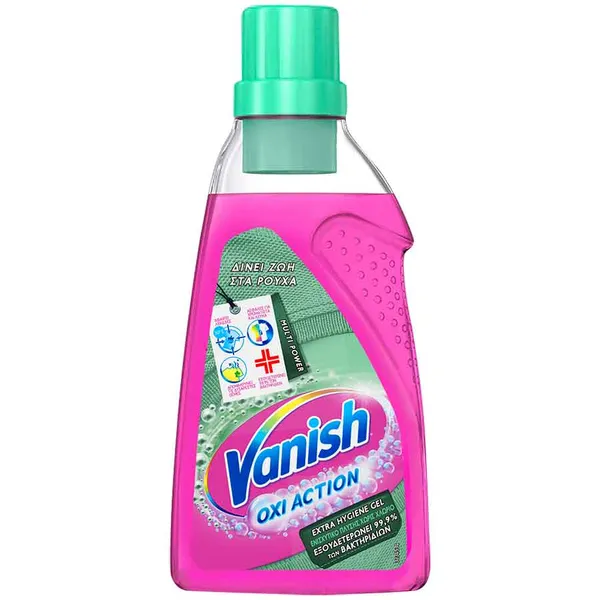Vanish Oxi Action Gel Ενισχυτικό Πλύσης Extra Hygiene 725ml.