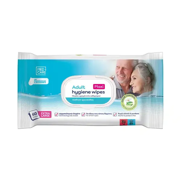 Med Care Υγρομάντηλα Ενηλίκων 60τεμ.