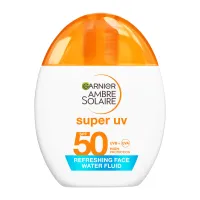 Αντηλιακό Προσώπου Water Fluid Spf 50 Super Uv Αόρατο Garnier Ambre Solaire 40ml