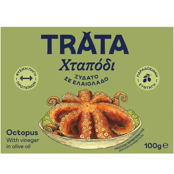 Χταπόδι ξυδάτο TRATA 100γρ. σε ελαιόλαδο