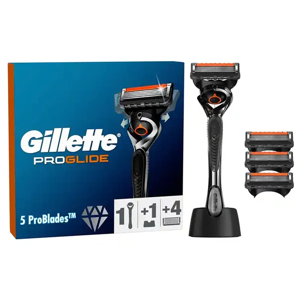 GILLETTE Proglide Manual (4 Αντ/κά +Λαβή+Stand)