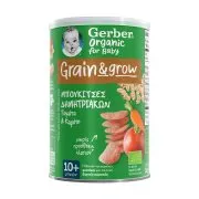 GERBER Grain & Grow Μπουκίτσες Δημητριακών με Ντομάτα & Καρότο 10+μηνών Βιολογικές Χωρίς προσθήκη αλατιού 35g