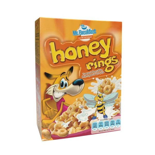 honey rings δημητριακά 375γρ