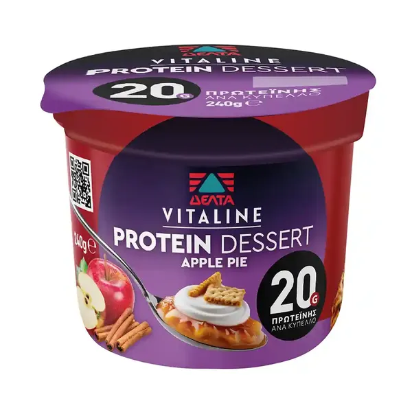 Δέλτα Vitaline Protein Dessert Apple Pie 240γρ.