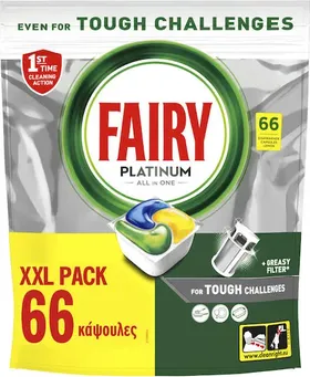 FAIRY platimum κάψουλες πιάτων 983γρ 66τεμ
