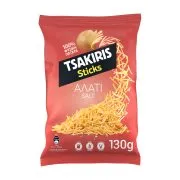 TSAKIRIS Πατατάκια Στικς με Αλάτι Vegan Χωρίς γλουτένη 130g