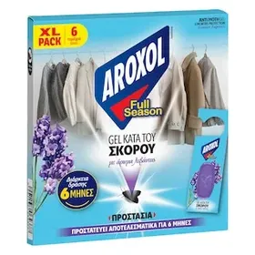 AROXOL Full Season Σκοροκτόνο Τζελ με 'Αρωμα Λεβάντας 6τεμ