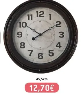 Ρολόι Τοίχου από πλαστικό 45,5cm