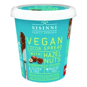 SISINNI Άλειμμα Κακάο με Φουντούκια Vegan Χωρίς γλουτένη 400g