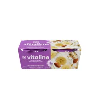 Επιδόρπιο Γιαουρτιού Vitaline Μπάνανα και Βρώμη Δέλτα 2x170g