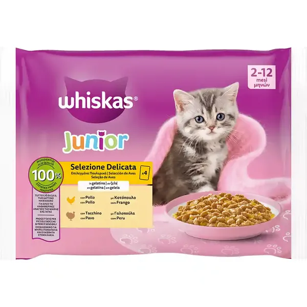 kitten πουλερικά ζελέ φάκελος 4X85γρ.
