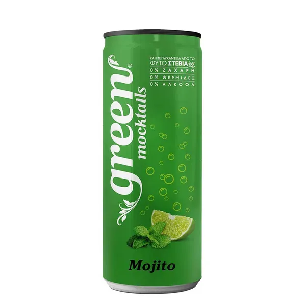 GREEN Mocktails Mixer Mojito με Στέβια Χωρίς ζάχαρη 330ml