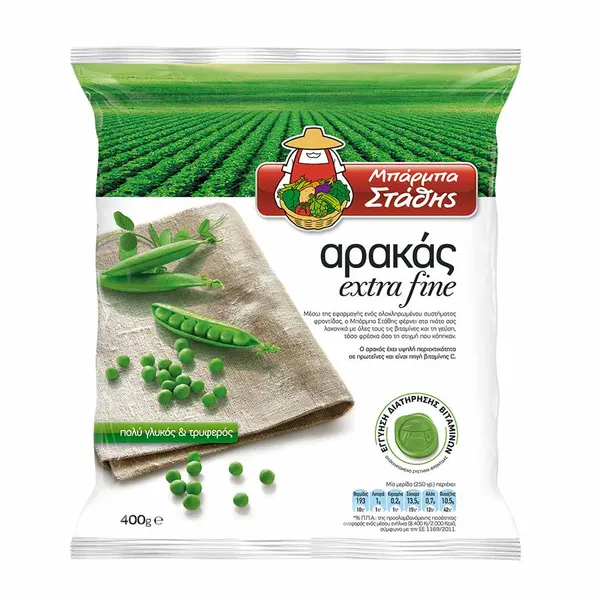 Μπάρμπα Στάθης Αρακάς Έξτρα Φίνος 400γρ.