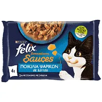 FELIX Sensations Sauces Πολυσυσκευασία Σολομό και Σαρδέλα 4x85g