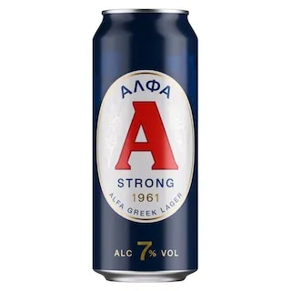 ΑΛΦΑ Μπύρα Strong Lager Κουτί 500ml