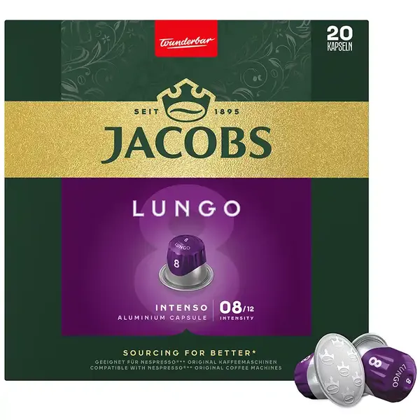 Κάψουλες espresso Lungo Intenso Jacobs 20 τεμ