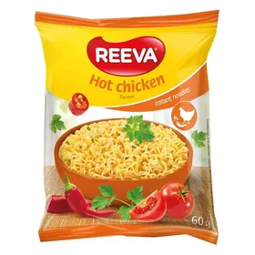 Reeva Instant Noodles Με Καυτερό Κοτόπουλο 60γρ.