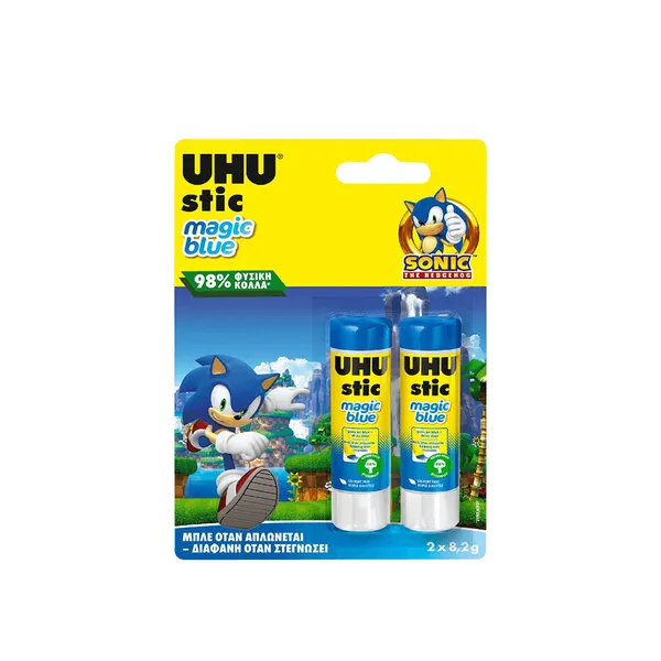 UHU stic magic blue 8,2γρ 2τεμ.