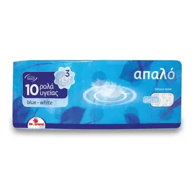 MrGrand Χαρτί Υγείας Blue White 3Φύλλων 1300γρ. 10τεμ.