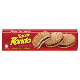 Παπαδοπούλου Super Rondo Μπισκότα Σοκολάτα 500γρ.