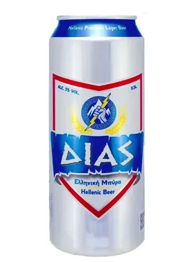 ΔΙΑΣ ελληνική μπύρα lager 500ml