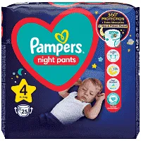Pampers Πάνες Night Pants (25τεμ) Νο 4