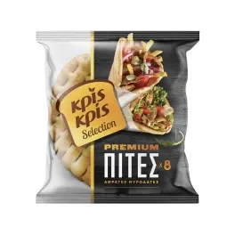 Κρις Κρις Πίτες Premium Για Σουβλάκια 8 Τεμάχια 670gr