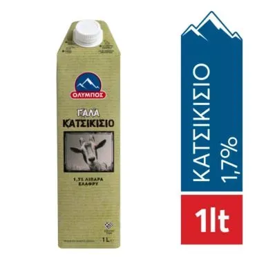 ΟΛΥΜΠΟΣ ΚΑΤΣΙΚΙΣΙΟ ΓΑΛΑ 1,7% 1 lt TGA