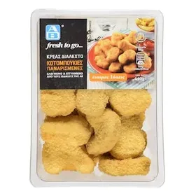 ΑΒ FRESH TO GO Nuggets Φιλέτο Κοτόπουλου Παναρισμένο 440g
