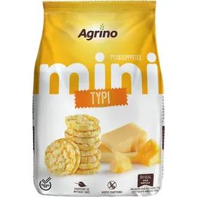 Όλες οι ρυζογκοφρέτες mini AGRINO 50gr ΜΕ ΕΚΠΤΩΣΗ 25%