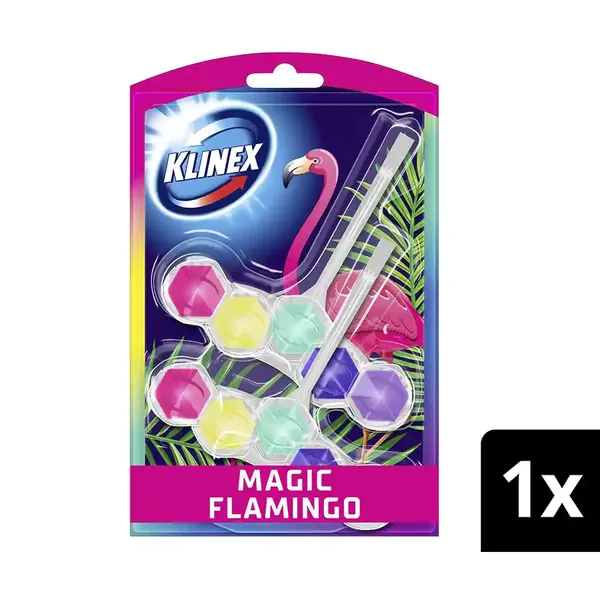 Klinex Power 5 Μπλοκ Τουαλέτας Magic Flamingo 2x50γρ.