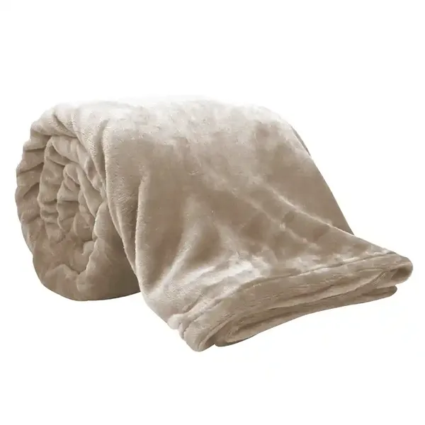 Artisti Italiani Κουβέρτα Fleece Με Κέντημα Μπεζ 200x220cm. 1 τεμ.