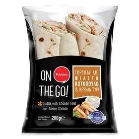 Panini Tortilla Με Κοτόπουλο Καλαμπόκι Κρέμα Τυρί Και Σως 200γρ.