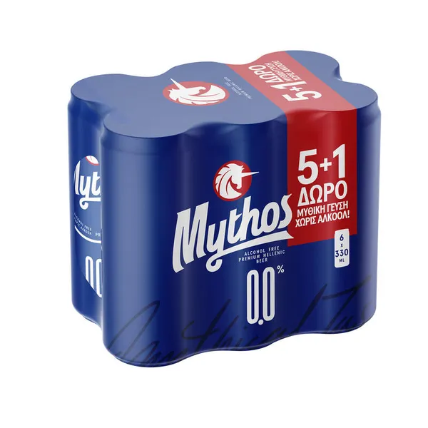 μπύρα κουτί 0% 6x330ml 5+1 Δώρο