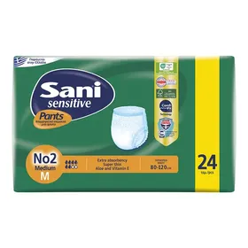 Sani Sensitive Εσώρουχα Ακράτειας Medium No2 Value Pack 24τεμ.