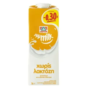 BMK Αγελαδινό Γάλα Χωρίς Λακτόζη με 1,5% Λιπαρά 1000 ml