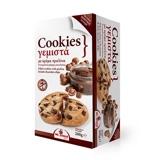 MrGrand Cookies Γεμιστά Με Κρέμα Πραλίνα 200γρ.