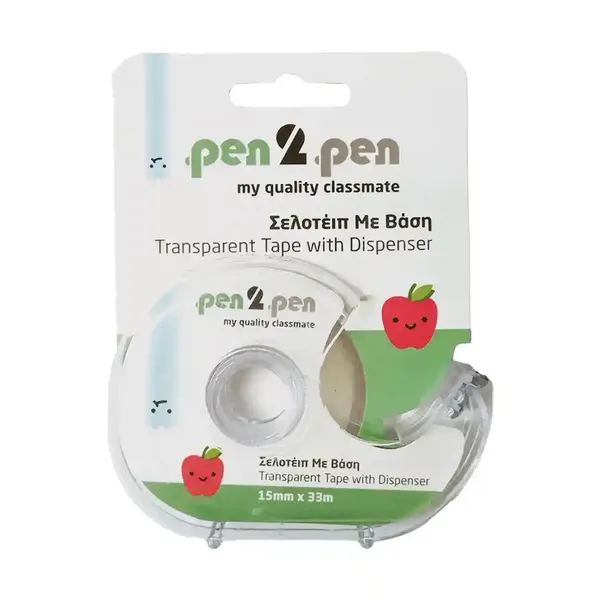 Pen 2 Pen Σελοτέιπ Με Βάση 15mm.x33m. 1 τεμ.