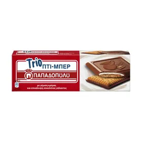 Πτι Μπερ Trio Μπισκότα με Σοκολάτα Γάλακτος & Κρέμα 150g