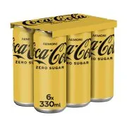 COCA-COLA Zero με Λεμόνι Χωρίς ζάχαρη 6x330ml