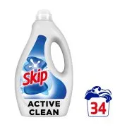 SKIP Απορρυπαντικό Πλυντηρίου Ρούχων Υγρό Active Clean 34 πλύσεις