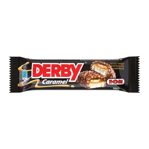 ION derby σοκολάτα γάλακτος κλασική ή καραμέλα ή λευκή ή υγείας 38γρ.