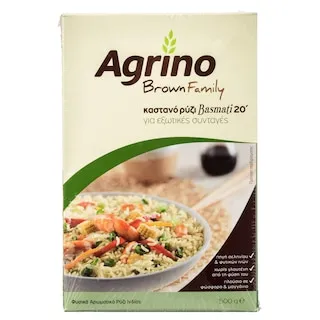 AGRINO Ρύζι Καστανό Basmati 500 gr
