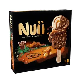 Παγωτό NUII dark choho & Nordic berry ή salted caramel & Australian macadamia 3x90ml