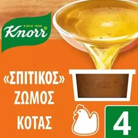 Knorr Σπιτικός Ζωμός Κότας 112γρ. (4 μερίδες)