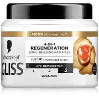 Μάσκα Μαλλιών Schwarzkopf Gliss 4-In-1 Regeneration Bond-Building  400ml