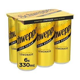 SCHWEPPES Λεμονάδα με γεύση Περγαμόντο & Ιβίσκο Χωρίς ζάχαρη 6x330ml