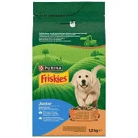 Friskies Junior Για Κουτάβια Με Κοτόπουλο, Γάλα & Λαχανικά 1,5kg